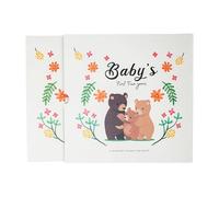 Colcolo Livre de souvenirs pour bébé, pour nouveau-nés, journal des étapes importantes des 5 ans de bébé, pour consigner chaque événement, Ours