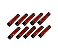 Colcolo Lot de 10 supports à en bois pour la table, avec porte-, porte-cuillères et fourchettes, idéal pour la décoration de table et les, Rouge