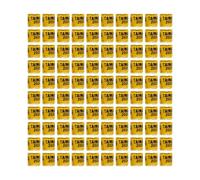 Colcolo Lot de 100 Anneaux de Pattes de Pigeon, réutilisables, pour identifier Les Pigeons, pour la Gestion des Oiseaux, pour volaille, Poulet, caille, Jaune Clair Royaume-uni