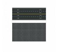 Colcolo Lot de 2 Plaques de Route pour Maquettes de Villes, Faciles à Utiliser, pour Table de Sable, Tapis de Route, Conception Modulaire, Surface de Rue pour, 3 pièces
