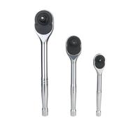 Colcolo Lot de 3 clés à cliquet 24 dents, outil manuel réversible en acier robuste, cadeaux pour hommes, professionnel, poli, libération rapide
