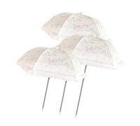 Colcolo Lot de 3 parasols de Jardin décoratifs, Polyvalents, réglables, pour jardinières, Pots et Plates-Bandes