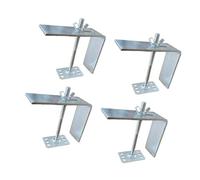 Colcolo Lot de 4 Supports d'installation pour évier sous Plan, 6 Trous, 72 Dents, réglables, multifonctionnels, Professionnels, Robustes, antichute