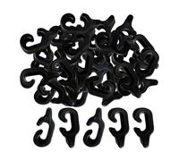 Colcolo Lot de 40 Boucles de Porte de Cage, connecteurs d'épissure, Clips métalliques Polyvalents, Connexion pour Cage pour Animaux de Compagnie, clôture,