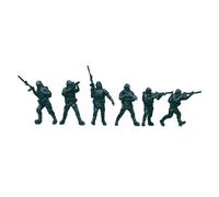 Colcolo Lot de 6 figurines articulées à l'échelle 1/64, représentant des forces spéciales, peintes et finies, pour stimuler l'imagination des enfants.