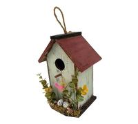 Colcolo Maison à Oiseaux Suspendue à l'extérieur, nid d'oiseau en Bois, nouveauté, décoration de Jardin, cabane à Oiseaux pour Ferme, arrière-Cour, Vert Clair