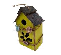Colcolo Maison à Oiseaux Suspendue à l'extérieur, nid d'oiseau en Bois, nouveauté, décoration de Jardin, cabane à Oiseaux pour Ferme, arrière-Cour, Vert