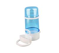 Colcolo Mangeoire à Oiseaux Distributeur de Nourriture pour Oiseaux Bol Transparent pour Perroquet Distributeur d'eau pour perruches Canaris Cockatiel, Bleu Grand Ouvert