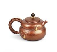 Colcolo Manual Vessel Kettle Bouilloire Thé Cafetière Cuivre Ouvrage Fait Main Répartition de Chaleur Homogène Poignée Pratique, Gourde À Poignée D Oreille