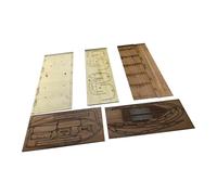 Colcolo Maquette de Bateau en Bois à Assembler soi-même, pour Collection, Artisanat, décoration de Table, Classique inachevé, Bricolage, Bateau Artisanal, 138mm