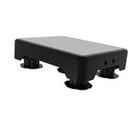 Colcolo Marchepied réglable pour adultes et enfants, plateforme antidérapante, assistance nocturne pour personnes âgées, large et stable, pour camping-car, Blanc