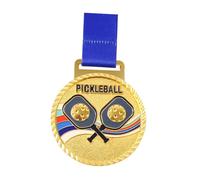 Colcolo Médaille de récompense avec lanière, Styles Classiques de Pickleball, Prix Sportif, médaille de la fête pour la Participation Sportive, Or