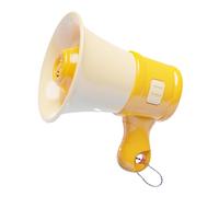 Colcolo Mégaphone avec un jouet de porte-clés de chaîne avec enregistrement du haut-parleur de micro à la main drôle pour les enfants de 3 à 8 ans +, Jaune