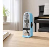 Colcolo Métronome Mécanique Instrument Musical Accessoire Instrument Rythme Tempo Portatif Métal avec Poids Coulissant Réglable Adapté aux de Pratique Leçons Ensemble Salons, Bleu