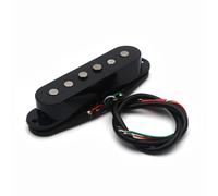 Colcolo Micro Guitare Électrique Micro à Bobines Empilées Micro Anti Interférences Micro pour Réglage Alnico 8 Résonant Quatre Conducteurs pour Coil Split, Noir