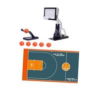 Colcolo Mini jeu de basket-ball de bureau, jeu de société, créatif, table de table, plaisir, jouet de cerceau de basket-ball de fête, jeu d'arcade pour