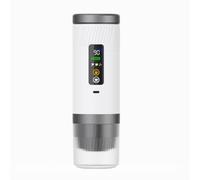 Colcolo Mini Machine à Café Capsule Rechargeable Cafière Capsule Semi-Automatique Compacte Mini Machine à Café pr Déplacements, es Cuisines, Argenté