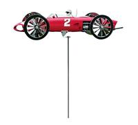 Colcolo Moulin à Vent décoratif et créatif pour Jardin, Cadeau Original pour Adultes, en Forme de Voiture pour terrasse ou Jardin, Rouge