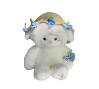 Colcolo Mouton en peluche, jouet décoratif, artisanat, ornement unique et réaliste en peluche, pour cadeau, adulte, famille, anniversaire, ami, Bleu