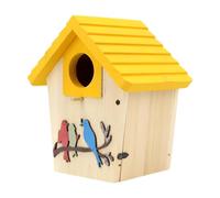 Colcolo Nichoir Suspendu en Bois Robuste, Facile à Installer, pour Troglodytes, mésanges et Oiseaux Jardin. Décoration pour Les fenêtres.