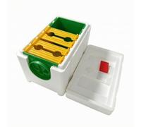 Colcolo Nid D'élevage Fécondation en Mousse | Stable, Boîte à Abeilles en Mousse, pour apière, 4 Cadres