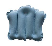 Colcolo Oreiller de bain gonflable confortable et imperméable pour baignoire, oreiller de soutien pour le cou et les épaules, aide au bain dans la piscine, à, Bleu