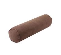 Colcolo Oreiller de traversin de Cou Rouleau Doux Creux Coton Confortable oreillers cylindriques Confort Oreiller de Cou Rond pour Chaise lit Colonne, Café Noir