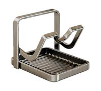 Colcolo Organisateur de couvercles de casseroles, porte-cuillères, support pratique en acier au carbone, planche à découper, rangement pour placards et, Une Seule Couche