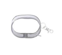 Colcolo Organisateur d'Écouteurs Pochette Rangement Fils Étui Accessoires Boîte PVC Transparent avec Fermeture Éclair Double pour Valise Trajet Quotidien Domicile, Blanc, avec Crochet