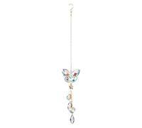 Colcolo Ornement de fenêtre Suspendu Charme décoratif Robuste Carillon à Vent Pendentif pour Chambre Plafond Cour Jardin décor Mariage Anniversaire Cadeaux, Papillon