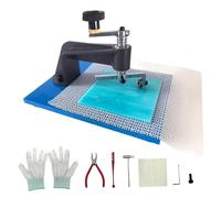 Colcolo Outil de découpe circulaire en verre avec gants, coupe-cercle multifonctionnel et polyvalent avec tapis antidérapant pour fournitures artistiques et