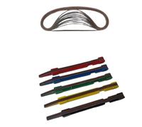 Colcolo Outil de Polissage de Couronne Stylo de Ponçage Matériau Plastique Robuste et Bandes de Rechange Adapté à Luthier Travaux Détaillés Banc