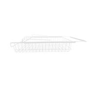 Colcolo Panier Coulissant Suspendu pour Tiroir, Coulissant sous étagère, En Fer Robuste, Décoration D'intérieur, Tiroir Organisateur pour Garde-manger et, Blanc Grand