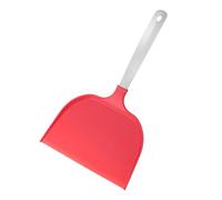 Colcolo Pelle à crêpes en Nylon, Large spatule à œufs, poignée en Acier Inoxydable, spatule à Poisson, à crêpes pour poêle à pâtisserie électrique, ustensiles, Rouge