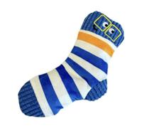 Colcolo Peluche pour Chien et Chiot, Chaussettes rembourrées pour Petits, Moyens et Grands Chiens, Mordant, Dessin animé, drôle, couineur, Jouet en Peluche, Bleu