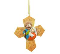 Colcolo Pendentif, Ornement de Noël à Suspendre, Joli Cadeau d'anniversaire, décorations suspendues pour Sapin de Noël, pour Les Vacances, Croix 8.3 Cm X 2 Cm X 10 Cm