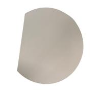 Colcolo Planche à découper en TPU, demi-ronde, résistante à l'usure, en forme de D, antidérapante, idéale pour la découpe des fruits et légumes, Beige Coffee S