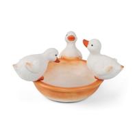 Colcolo Planter Jardinière Hydropone Vase Planteur Pot Décor en Résine Brillante avec Canetons sur Le Bord pour Culture sans Sol de Plantes d'eau Adapté à Salon Balcon Cour Jardin 39cm X34cm X35cm