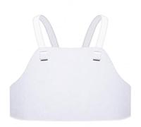 Colcolo Plastique Protecteur Poitrine pour Escrime Coquille Brelles Ajustables Boucles Latérales Protection Contre Impacts pour Assaut