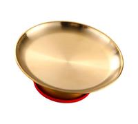 Colcolo Plateau de service à fruits bouddhiste, accessoire pour rituels de purification, bol à offrandes sur pied pour de cuisine ou mariage, 8 Pouces