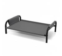 Colcolo Plateforme de Repos pour Animaux de Compagnie Surélevée Ossature Résistante en Acier Surface en Tissu Lavable Favorise la Fraîcheur et -être Adaptée à, Gris, Grand 90 58 20