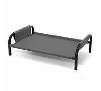 Colcolo Plateforme de Repos pour Animaux de Compagnie Surélevée Ossature Résistante en Acier Surface en Tissu Lavable Favorise la Fraîcheur et -être Adaptée à, Gris, Petit 50 38 20