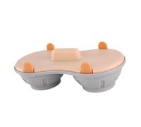 Colcolo Pocheuse à œufs pour micro-ondes, ustensile de cuisine pratique pour cuire les œufs pochés avec couvercle, Orange
