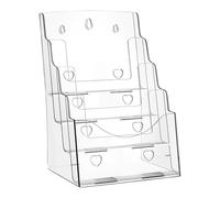 Colcolo Porte-brochures en acrylique, organiseur, support mural ou présentoir transparent pour comptoir, exposition, banques, écoles, menus , 23.54 Cm X 20 Cm X
