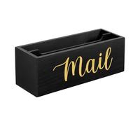 Colcolo Porte-courrier En Bois pour Comptoir, Organiseur de Courrier, Plateau à Enveloppes En Bois, Panier, Porte-courrier pour Mur, Ferme, Bureau, Comptoir