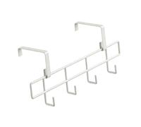 Colcolo Porte-serviettes à suspendre au-dessus d'un radiateur, polyvalent, sans perçage, facile à installer, étendoir à linge en métal pour salle de bain, Blanc