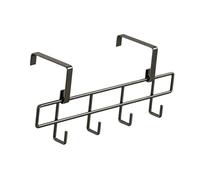 Colcolo Porte-serviettes à suspendre au-dessus d'un radiateur, polyvalent, sans perçage, facile à installer, étendoir à linge en métal pour salle de bain, Noir