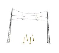 Colcolo Poteau électrique décoratif pour décor de modélisme ferroviaire, échelle Ho 1:87, éléments de Bord de Route pour Diorama ferroviaire, décor Miniature, C