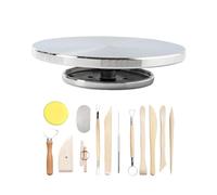 Colcolo Pottery Wheel Tournette de Sculpture Ensemble Outils de Sculpture sur Argile Kit de Modelage Fonction Rotation Fluide Matériaux Alliage Bois Métal Con