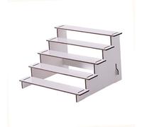 Colcolo Présentoir à cupcakes en bois, polyvalent, rustique, à plusieurs niveaux, organiseur de parfums, étagère à épices pour bijoux, maquillage, maison, 5 Niveaux